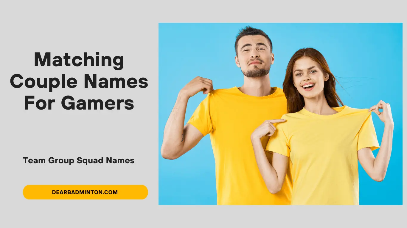 Matching Couple Names For Gamers