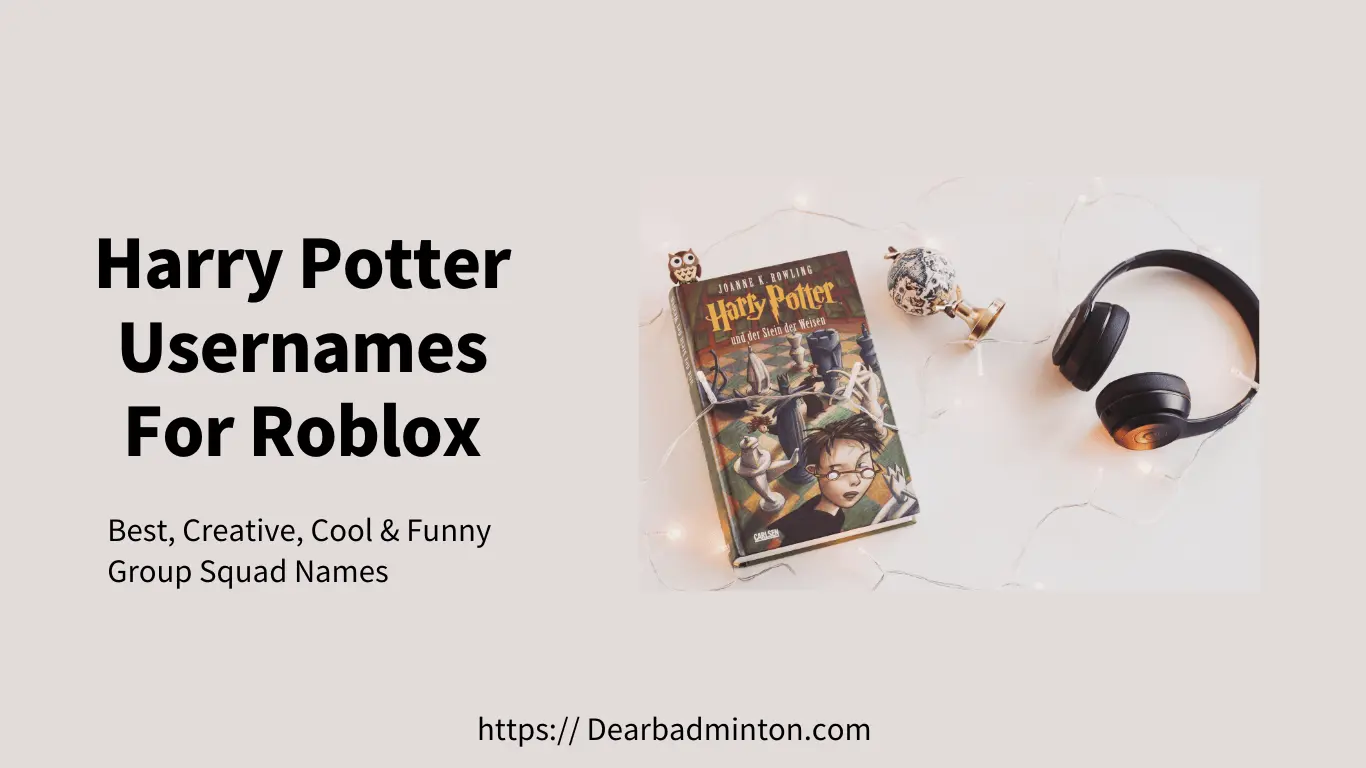 Harry Potter Usernames For Roblox