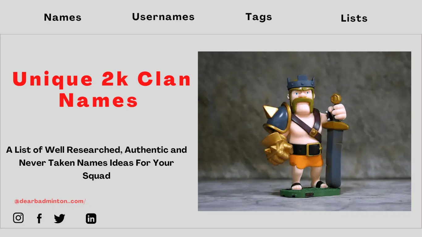 Unique 2k Clan Names