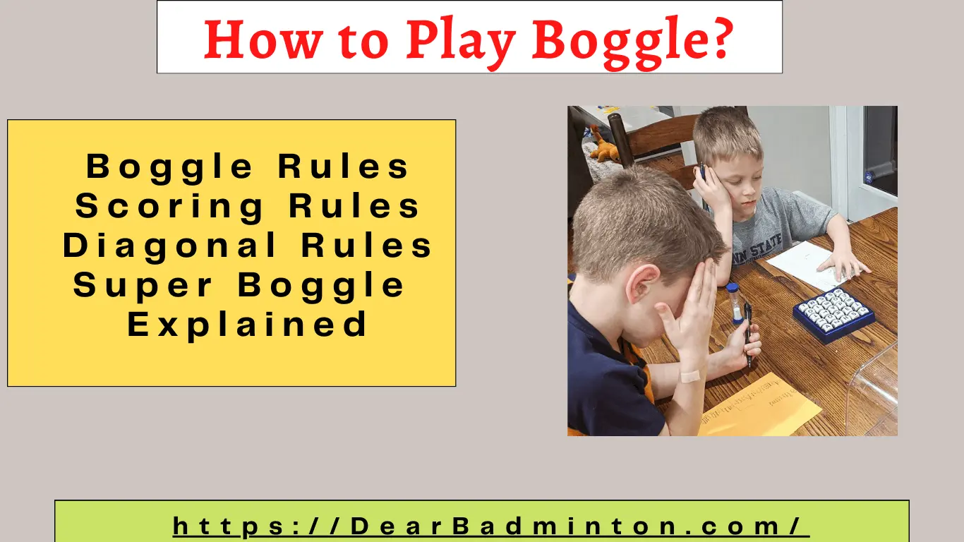 Boggle Rules